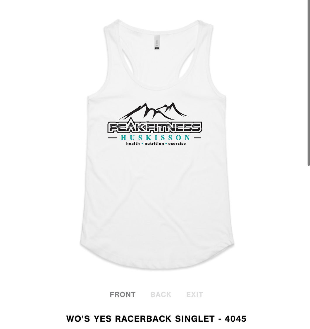 WOMENS RACER BACK SINGLET